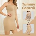 Women Strapless Shapewear Slip Full Slips Dress Tummy Control Camisole Body Shaper Under Dress Seamless Corset Underwear.