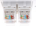 86 Type Computer Socket Panel CAT5E Network Module RJ45 Interface Outlet. 