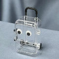 Storage Box Mini Cute Clear Luggage Suitcase Gift Desk Organiser Decoration. 