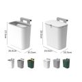 Kitchen Trash Can With Lid Wall Mounted Hanging Trash Bin Litter Holder Cabinet Door Bathroom Garbage Bin Counter Bins Dustbin. 