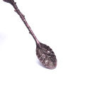 6Pcs Mini Royal Style Spoons  Vintage Metal Carved Dessert Cutlery s. 