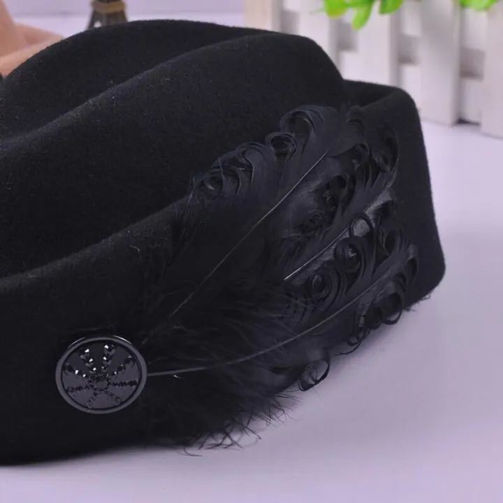Luxury%20Feather%20Wool%20Beret%20Hat%20For%20Women%20Russian%20Vintage%20Pure%20Wool%20Felt%20Winter%20Ladies%20Fedora%20Hat%20Stewardess%20Cap%20Warm%20hats%20-%20Image%207