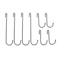 BRADOO-Coffee Mug Rack,Wall Mounted Coffee Cup Holder with Flexible Hooks,for Mugs,Teacups,Kitchen Utensils(16 Inch/Black). 