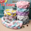 Sweet Baby Soft Knot Pillow Braided Crib Bumper Decorative Baby Bedding Sheets Cushion multicolor. 