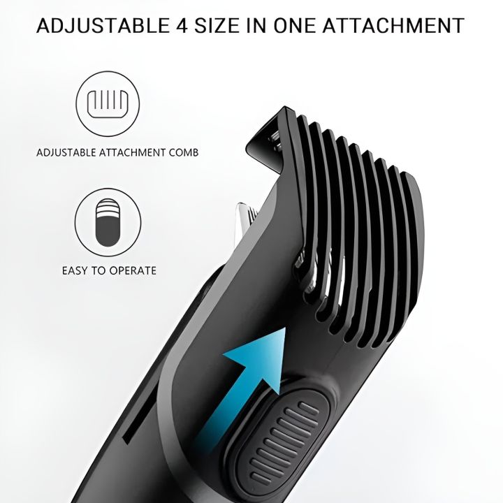 HTC%20AT-525%20Professional%20Hair%20Clipper%20with%204%20Length%20Settings,%20Hair%20Trimmer%20self-Sharpening%20Steel%20Blades,%20Easily%20use,%20,%20Black%20-%20Image%207
