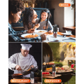 Electric Salt and Pepper Grinder Set Battery Operated Automatic Salt and Pepper Shakers Adjustable Coarseness LED Light Easy Install. 