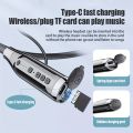 Hanging Neck Headset, Wireless Headphones, Intelligent Noise Cancellation, Long Standby, Heavy Bass Earphone, Stereo , Type-c Fast Charging, Can Insert TF Card, For Running / Biking / Gym Exercise.A Must-have For Gift-giving.