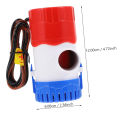 12V Submersible Water Pump 1100GPH Marine Bilge Pump Submersible Boat Water Pump 12V 3A 1100 GPH for Irrigation, Gardening, Swimming Pool, Ponds, Tanks, Pools, Spas Silent, Boat, Caravan, RV Submersible Boat. 