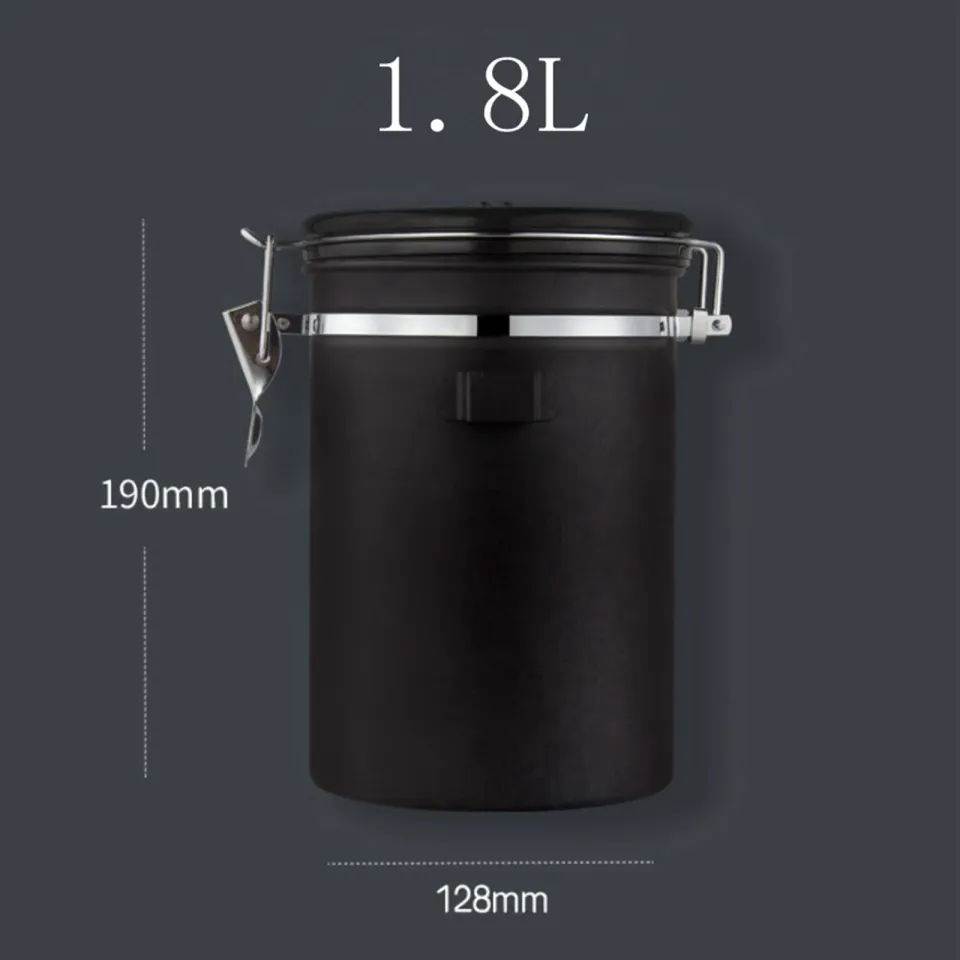 Airtight Coffee Canister 500 G Beans, Coffee Jar 1500 Ml With