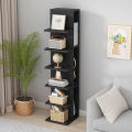 Modern Multilayer Bookshelf 7 shelf with 4 box Office Display Unit for Bedroom Living Room Simple Home Furniture Stereo Cupboard Panel Bookshelf Apartment 70/14. 