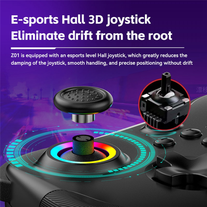 Black%20Wireless%20Bluetooth%20Game%20Controller%206-Axis%20Turbo%20Motion%20Programmable%20Joystick%20for%20Switch%20Steam,%20PC%20-%20Image%203