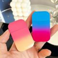 Creative Pink Flame Lighter Metal Windproof Torch Lighter Mini Portable Gas Lighter Smoking Accessories Cute Girl Gift. 