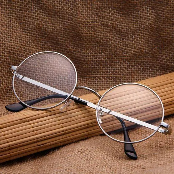 CLASSIC%20Metal%20Frame%20Clear%20Lens%20Round%20GlassesFor%20Women's%20-%20Image%203