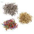 100Pc Metal Round Head Brads Paper Craft Scrapbook Fastener 4.5x8mm Colored. 