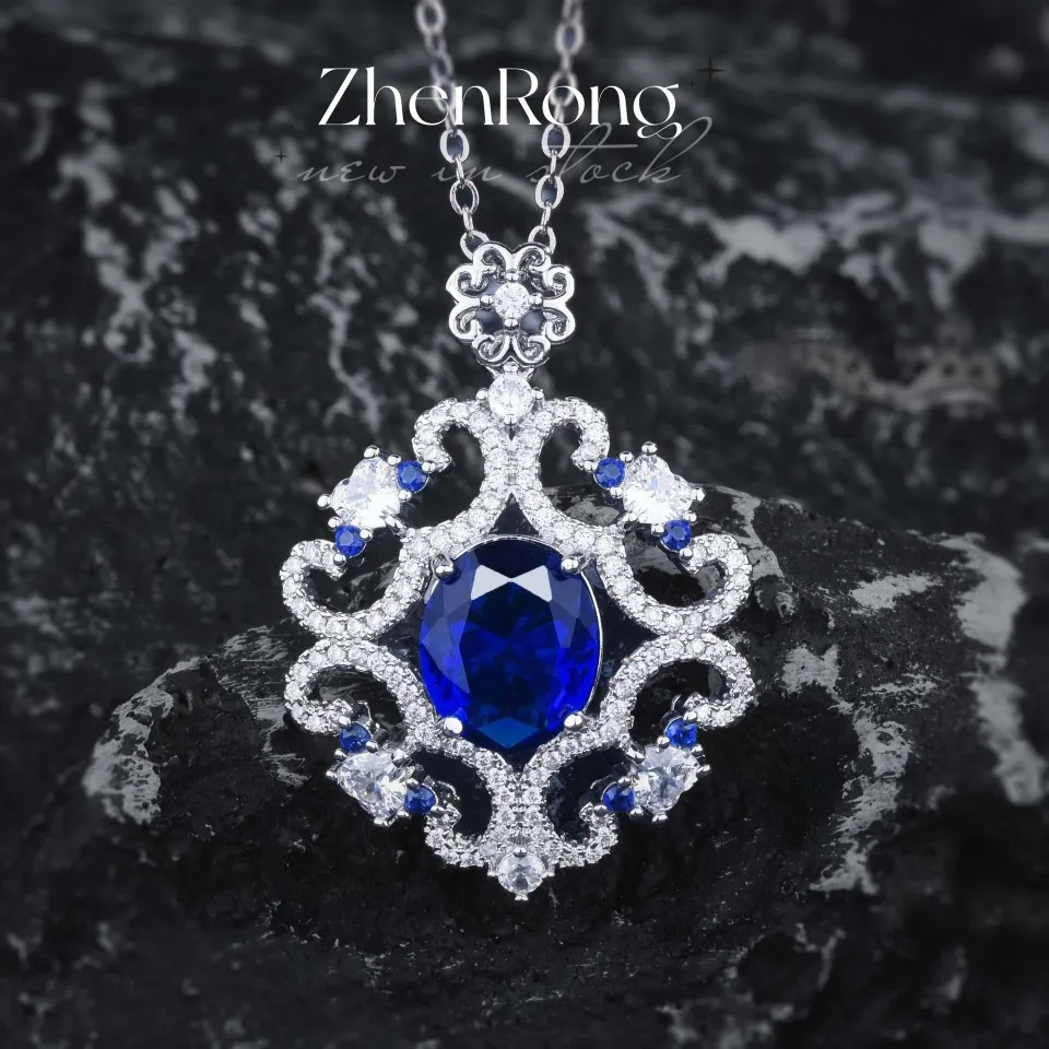 Collectible carat tanzanite blue diamond pendant Heavy industry