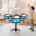 Kids Drum Set Childrens Simulation Drum Toy for Birthday Christmas Holiday.