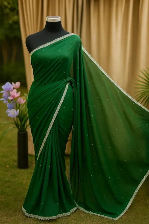 Georgette%20High%20Quality%20Stylish%20Lase%20Fitting%20And%20stone%20work%20Saree.%20Saree%20with%20unstitched%20Blouse%20for%20Women%20-%20Image%202