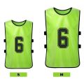 12pcs Soccer Pinnies Quick Drying Football Team Jerseys Youth Sports Team Training Numbered Bibs Practice Sports Vest. 