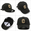 1pc Unisex Sunshade Breathable Adjustable Baseball Cap With Letter C Embroidery. 