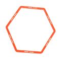 WDLight Hexagon Agility Rings Training Ladder Speed Hurdles Women Men Kids Workout.