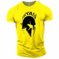 Vintage Men's T Shirt Spartan Print 3D T-Shirts Summer Short Sleeve Tops Personality Streetwear Oversized Tee Shirt Men Clothes.