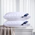 White bed pillow bedroom bedding, five-star hotel pillow 3D cotton pillow, three-dimensional quilted cervical soft pillow 1cp. 