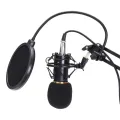 Professional BM 800 Condenser Microphone Full Studio Setup - BM800 Complete Package Price Mic Condenser Microphone For Studio Recording or Youtuber Youtube Channel Tiktok Computer Karaoke KTV. 