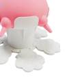 Pet Milk Bowl Pets Nursing Bottle Anti Choking 5 Nozzles Nursing Station Pink Folding Base. 