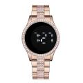 LooKeo Mall Fashion Casual Women Touch Screen LED Digital Watch Steel Diamond Quartz Watch for Ladies Girl.