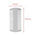 2X Dual Action Stainless Steel Credit Card Size Comb Wallet Comb Pocket Comb Anti-Static Hair Comb for Man. 