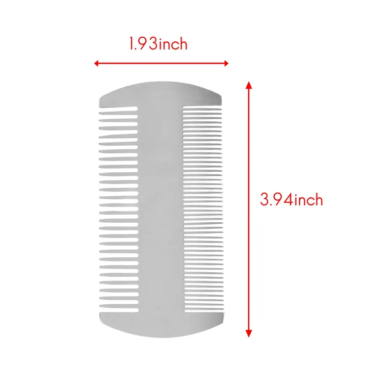2X%20Dual%20Action%20Stainless%20Steel%20Credit%20Card%20Size%20Comb%20Wallet%20Comb%20Pocket%20Comb%20Anti-Static%20Hair%20Comb%20for%20Man%20-%20Image%207