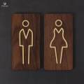 Men and Women Restroom Signage Universal Toilet Signboard Identification Sign Toilet Sign Sturdy for Public Place Mall Shop Washroom Offices.