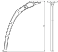 4 Pcs Universal Tall Landing Gear Skids For F450 F550 500 X-Mode Alien DIY FPV Multirotor Frame. 