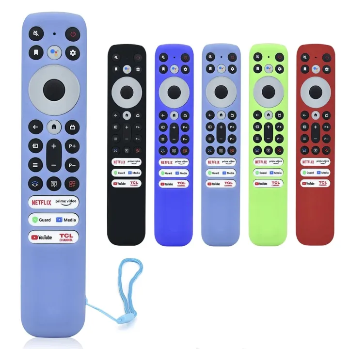 Silicone Remote Control Cover Case with Lanyard Anti Slip Television ...