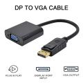 DisplayPort DP Male To VGA Female Converter Adapter Cable Display Port DP To VGA Cable For Projector DTV TV HDVD Laptop Cable. 