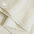 【Factory spot】This white lamb wool rice white lamb wool clothing fabric plush cloth shoes and hat top lining.