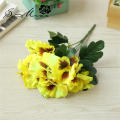 Wedding Garden Deor 10 Heads Stems Artificial silk Flowers Pansy Bunch Home.