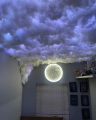 3D Printed Illuminated Moon Wall Lamp with Realistic Lunar Surface Data, COB LED Backlight, Light-Sealed Frame, and Custom Sizes (10-Inch & 20-Inch) for Modern Home Decor and Ambient Lighting. 