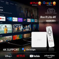 HOMATICS R Lite 4K TV Box Android 11 with Netflix 4K Google Certified Amlogic S905Y4 2G32G Dolby Atmos AV1 H.265 2T2R Wifi ATV. 
