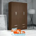 RK MDF 4 Part Almirah or Wardrobe With 4 Drawers.