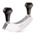 Stainless Steel Double Blade Mezzaluna Vegetable Chopper. 