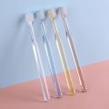 Soft adult high-end transparent crystal small head oral cleaning, fine bristled toothbrush for home use. 