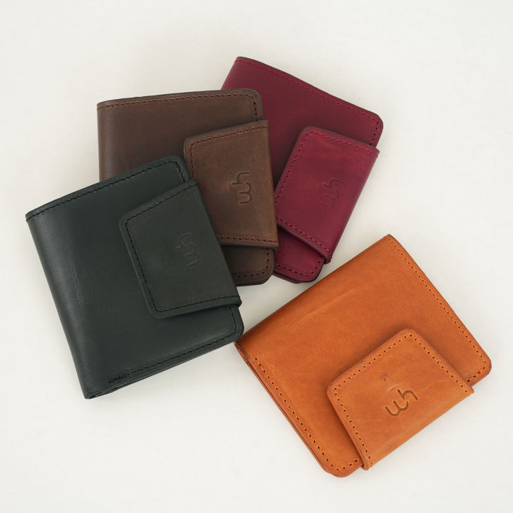 WhiteHat "Reizu" Multifunctional Card Holder and Mini Wallet- Chocolate Color