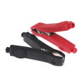 2PCS 30A Insulated Crocodile Clips Low Voltage Wire Lead Test Alligator Clamps Red/Black Conbo. 