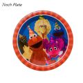 Sesame Street Party Supplies Tableware Elmo Paper Straws Cups Plate Napkins Sesame Street Baby Shower Birthday Party Decorations. 