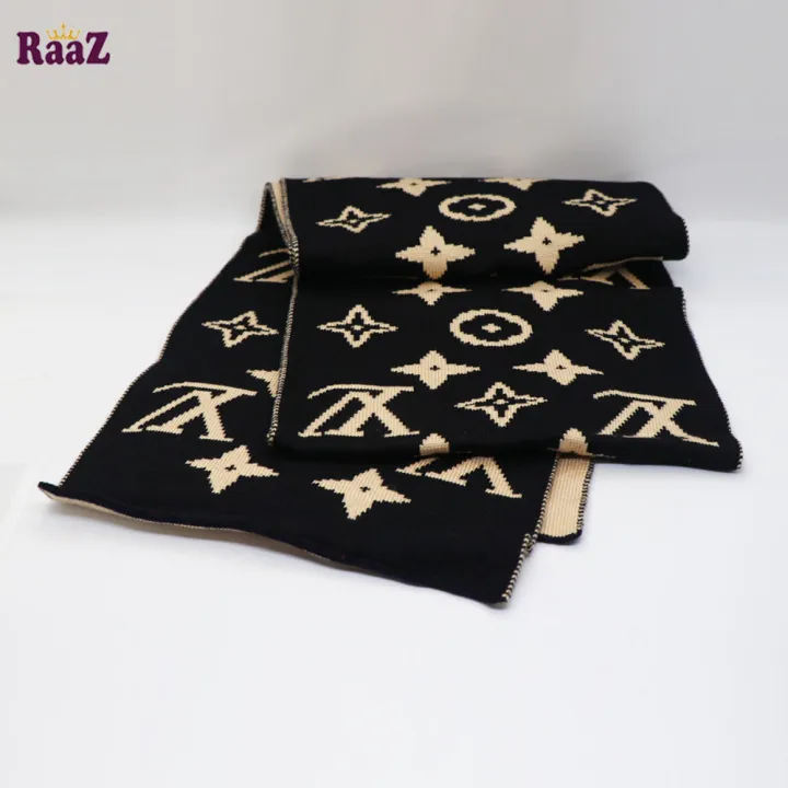 Black%20And%20Brown%20LV%20Woolen%20Soft%20Scarf,%20Muffler%20Stylish%20Fashion%20Scarf%20For%20Men%20And%20Women%20-%20Image%202