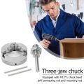 Jaw Manual Chuck Independent Turning Machine Accessories 3 Manual Lathe Chuck High Carbon Steel Self-Centering Mini Drill. 