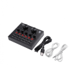 V-8 Audio Mixer External USB Sound Cards V8 for Mobile phone /PC- Record. 