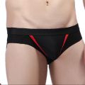 Hole Underwear Men Mens Briefs Low Waist Underpants Open Pouch Cover Bag Spandex Panties S-XL.