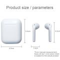 i12 TWS Bluetooth Wireless Stereo Touch Control Auto Pairing With Mic For Phone. 